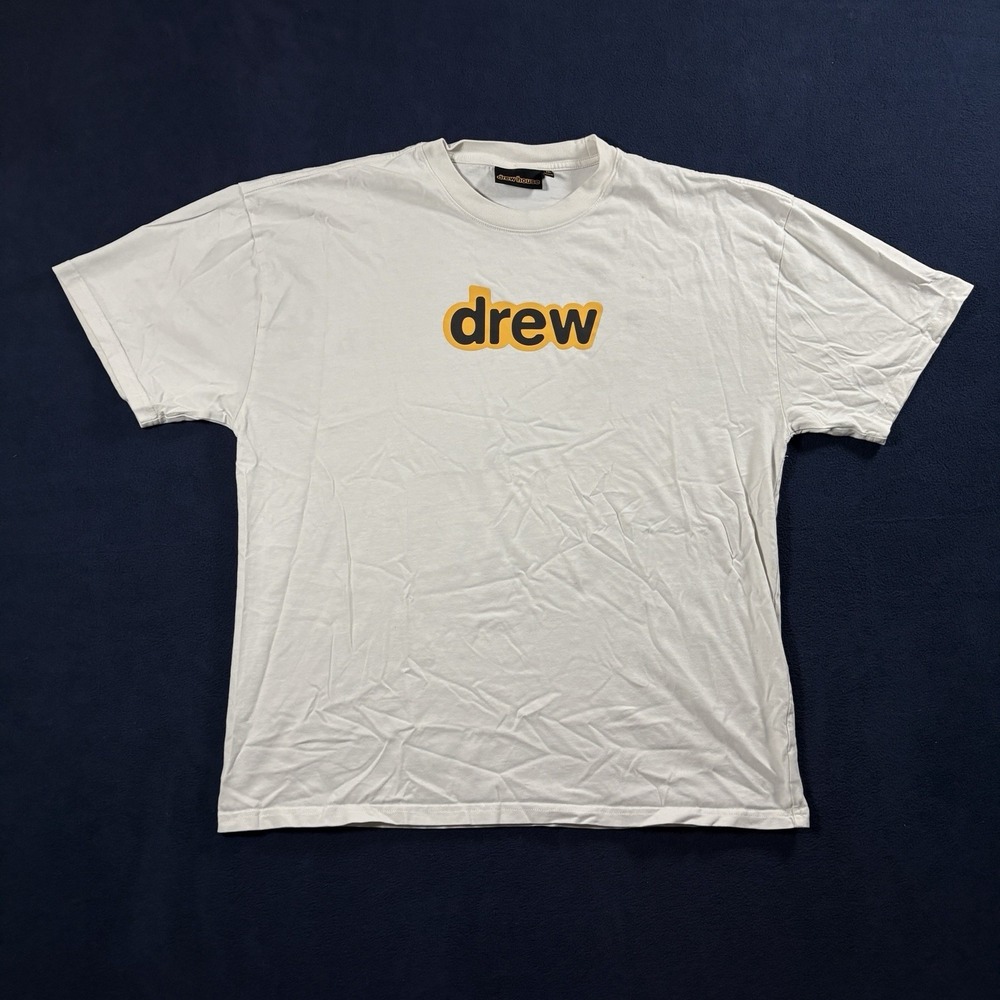 Drew House Justin Bieber Secret Logo T Shirt Mens Size Medium White Oversized
